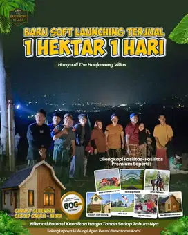 Dijual tanah kavling dengan view terbaik