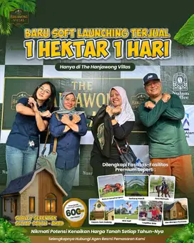Jual tanah kavling dengan view penggunungan