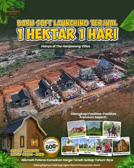 Jual tanah kavling dengan view termegah