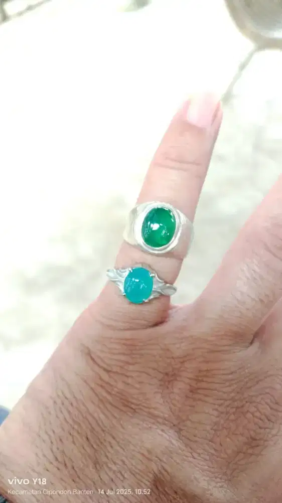Bacan Couple Ring Perak dan Alpaka