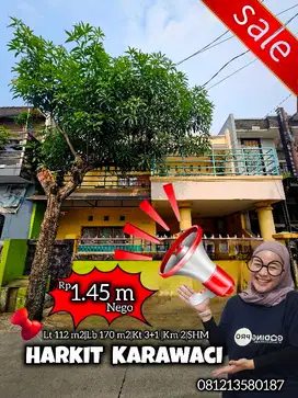 dijual rumah 2 lantai di harkit perum karawaci tangerang
