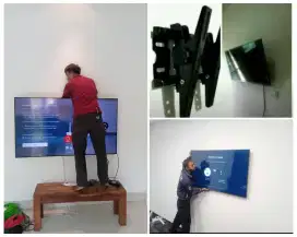 Braket +pasang atau pasang saja jika sudah ada bracket breket led tv