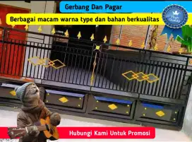 Gerbang Pagar Rumah Besi dan Stanless Berkualitas Harga Promosi