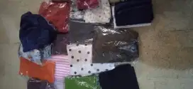 Kain potongan rata rata ukuran 1 badan  ukuran Kain 1.5m s/d 2 meter