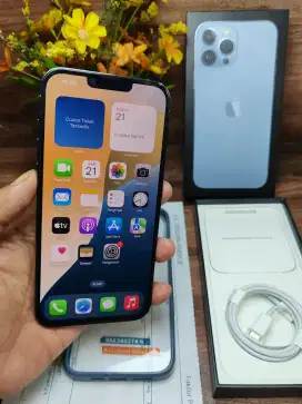 iPhone 13 pro max 256 gb blue mulus 99% hb 82% garansi ibox