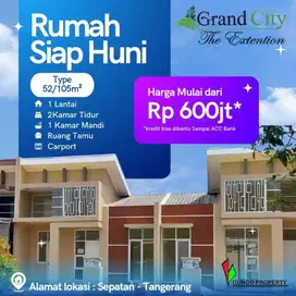 Rumah siap huni dekat bandara soetta cluster grandcity extention