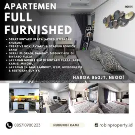 DIJUAL APARTEMEN FULL FURNISH MURAH BU STRATEGIS BISA NEGO
