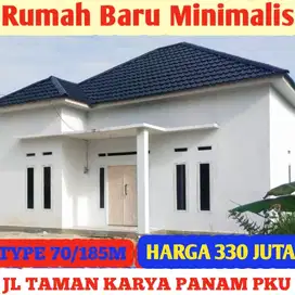 Dijual Cepat Rumah Baru  Type 70/185 Jl Taman Karya Panam Pku kota