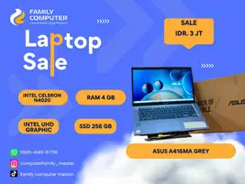 ASUS A416M FULLSET LIKE NEW-BERGARANSI-SIAP PAKAI-(N4020-4GB-256GB)