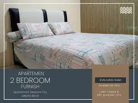 2 Bedroom Furnish Apartemen season city tower A lt 20 kondisi terawat