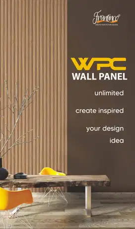 Wpc Wall Panel Frantinco Woodgrain  Decor Dinding 2,95m