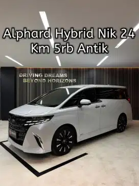 Alphard 2.5 HEV CVT Hybrid AT 2024 Putih Km5rb B1591EIA