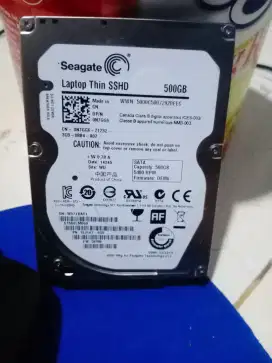 SSHD 500Gb normal - copotan laptop gaming - lbh awet drpd SSD.