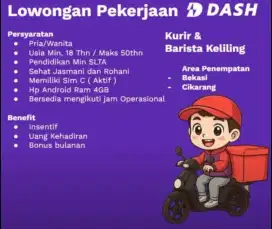 Lowongan Kerja Kurir dan Barista Keliling ( Molis )