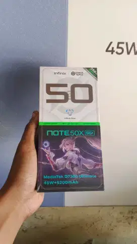 (BERMINAT WA SAJA) Infinix Note 50X 5G 8/256 baru garansi resmi 1tahun