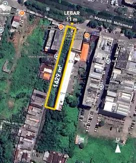 Tanah Lokasi Strategis, LANGKA, di nol Jalan HR Muhammad, Surabaya Bar