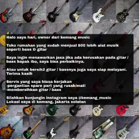 Servis gitar servis bass perbaikan alat musik