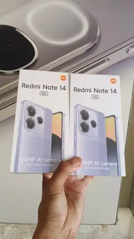 (BERMINAT WA SAJA) Redmi Note 14 5G 8/256 baru garansi resmi 15 bulan