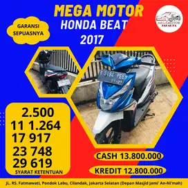 HONDA BEAT 2017 CASH KREDIT JAMINAN GARANSI SEPUASNYA