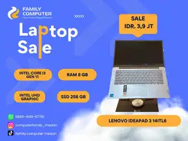 LENOVO IDEAPAD CORE I3-GEN 11|RAM 8GB|SSD 256GB|LIKE NEW|FULLSET|BACKL