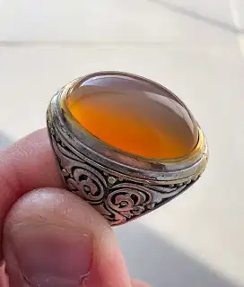 Natural Chalcedony Nucleus orange