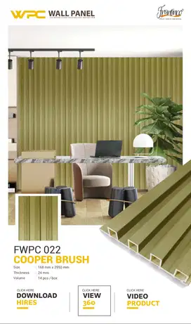 Wpc Wall Panel Frantinco Metal Decor Dinding 2,95m