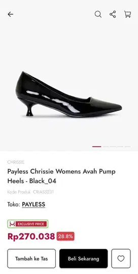 Payless Chrissie Womens Avah Pump Heels - Black