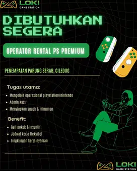 Lowongan Kerja Rental PS Premium di Ciledug