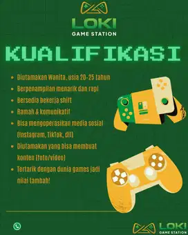 Lowongan Kerja Rental PS Premium di Ciledug