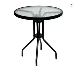 Meja teras bulat 60cm