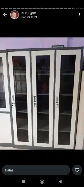 Lemari Arsip 3 Pintu Plat Besi