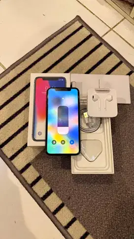 Dijual Iphone X Grey 256GB Lengkap Terdaftar