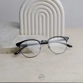 KACAMATA CLUBMASTER SEMI BULAT TANGKAI LENTUR - EDELWEIS 01