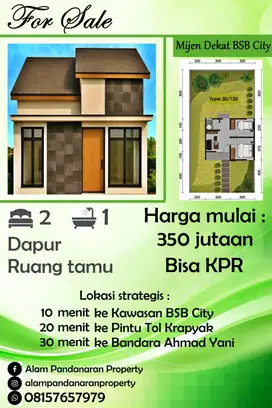Dijual Cepat Rumah di Mijen Dekat BSB City