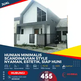 Rumah Minimalis Kartasura Scandinavian Style Nyaman, Estetik, Siap Hun