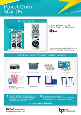Paket Laundry Koin 2 Stack Paket Laundry Coin Star 05