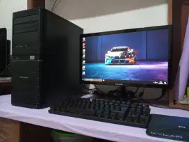 Pc gaming dan editing (intel core i5 gen4 + ram 8gb + monitor 19inch)
