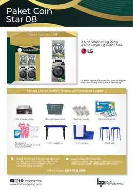 Paket Laundry Koin 2 Stack Paket Laundry Coin Star 08
