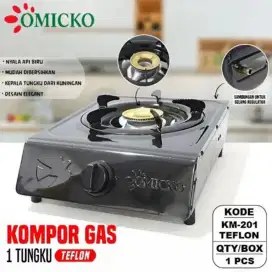 Kompor gas 1tungku
Merk omicko
Warna hitam