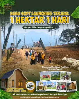 Dijual tanah kavling dengan view penggunungan