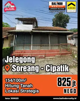 Dijual Murah Tempat Usaha di Jl Raya Jelegong Kutawaringin Harga Nego