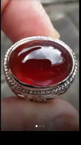 Jual Batu Cincin Red Obi Crystal Goid Looking
