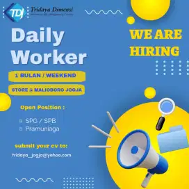 Daily Worker di Malioboro Yogyakarta Event 1 Bulan & Event Weekend