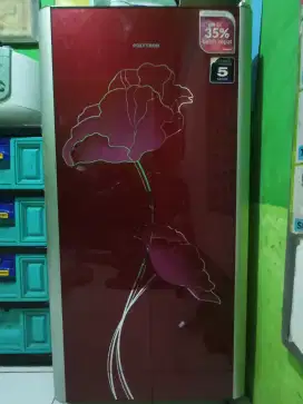 Kulkas Polytron masih di pakai jual apa adanya aja