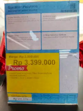 Kredit Speaker Polytron cuma ktp saja