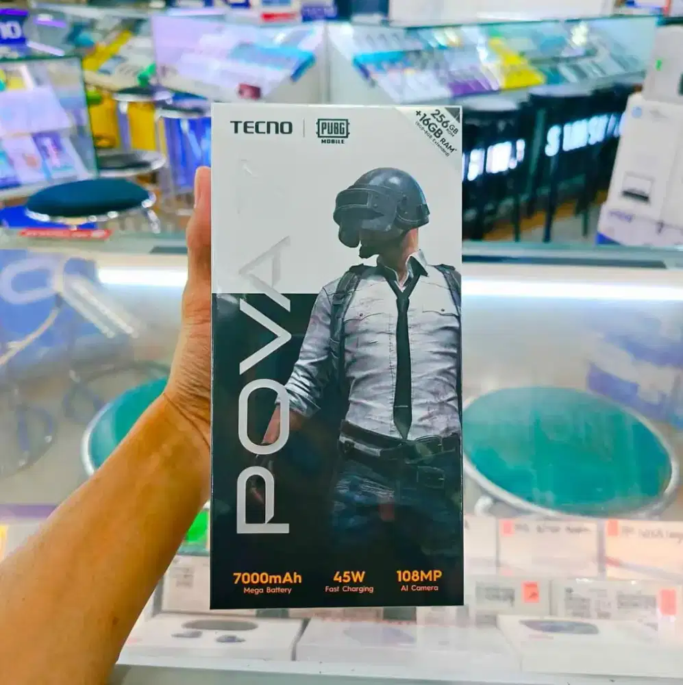 Tecno Pova 7 ram 8/128 & 8/256gb New segel garansi resmi bisa diantar
