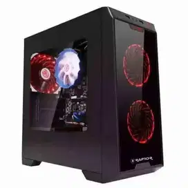 New - Casing PC Gaming Power Up RAPTOR BLACK STRIKE