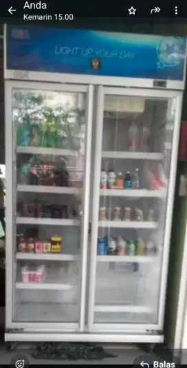 Jual showcase gea 2 pintu AH 800