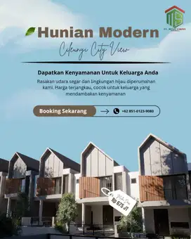 Hunian modern cileunyi city view