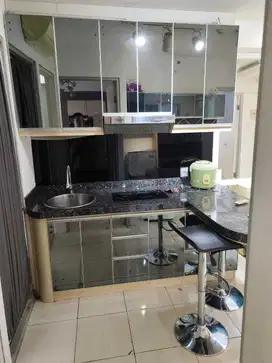 disewa 2 kamar apartemen greenbay full furnished rapi